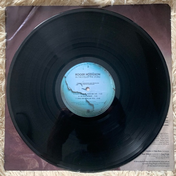Roger Hodgson In The Eye Of The Storm 1984 Lp - Picture 4 of 6